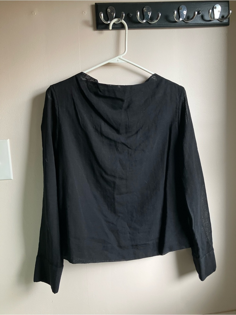 COS - Black Long Sleeve Women’s Top